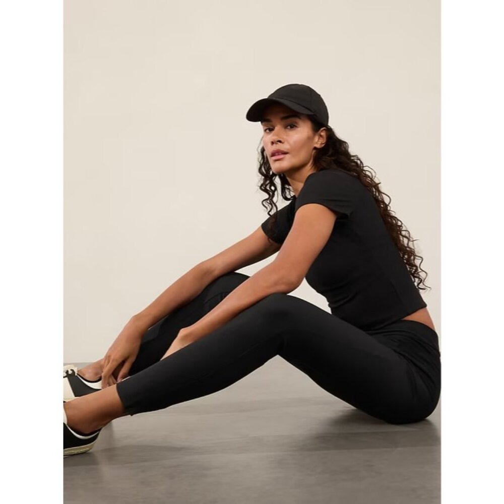 Athleta Size 6 Stellar Mid Rise Slim Pant Black - Picture 3 of 7